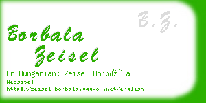 borbala zeisel business card